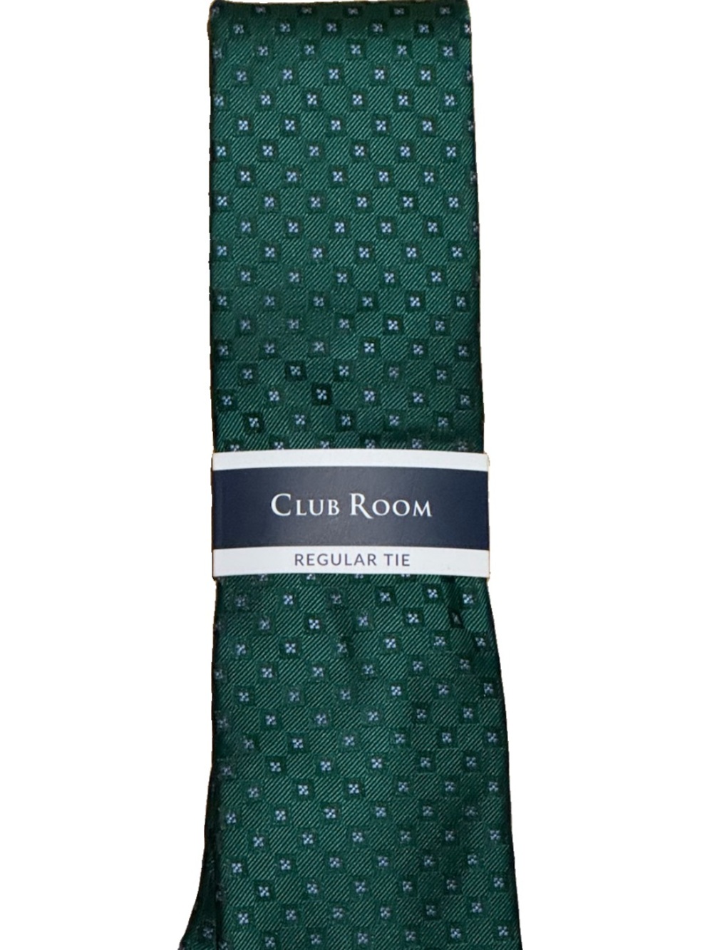 Club Room Regular Tie Men's 100% Polyester Tie ~ Green  ~ $55.00